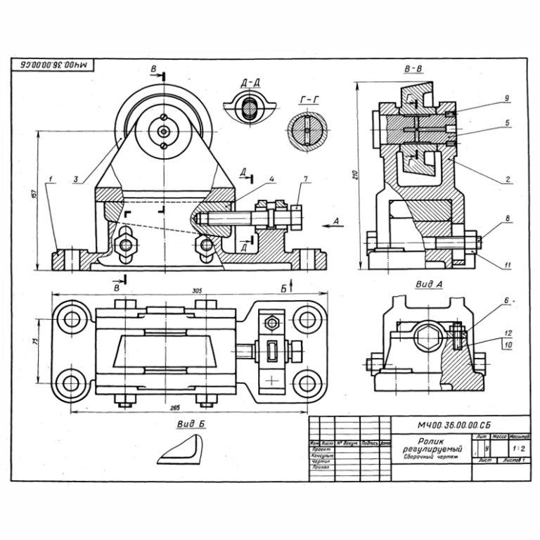 Сборочный чертеж инженерная графика 2 курс