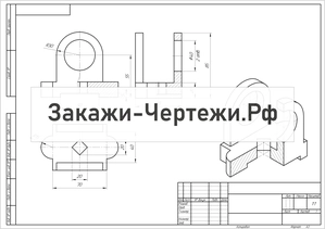 АМГУ Виды разрезы изометрия Вариант 8
